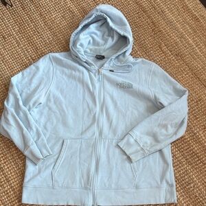 The North Face Women's Light Blue Hoodie